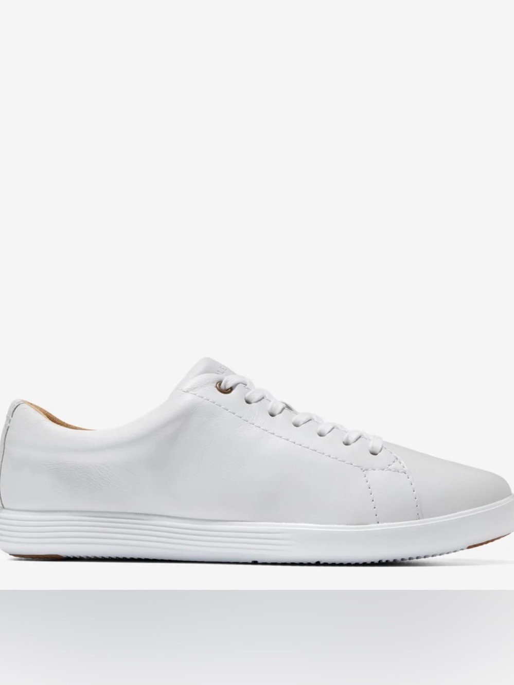 Cole Haan Grand Cross Court ll Women's White Leather Casual Lace-Up Sneakers